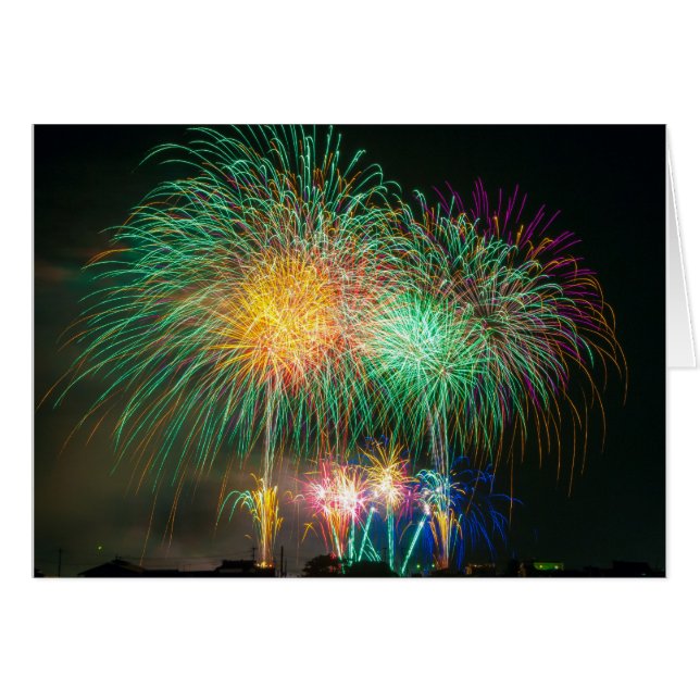 Festival de Japón con fuegos artificiales (Anverso (Horizontal))