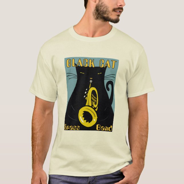 Festival de Jazz, camiseta de gatos negros (Anverso)
