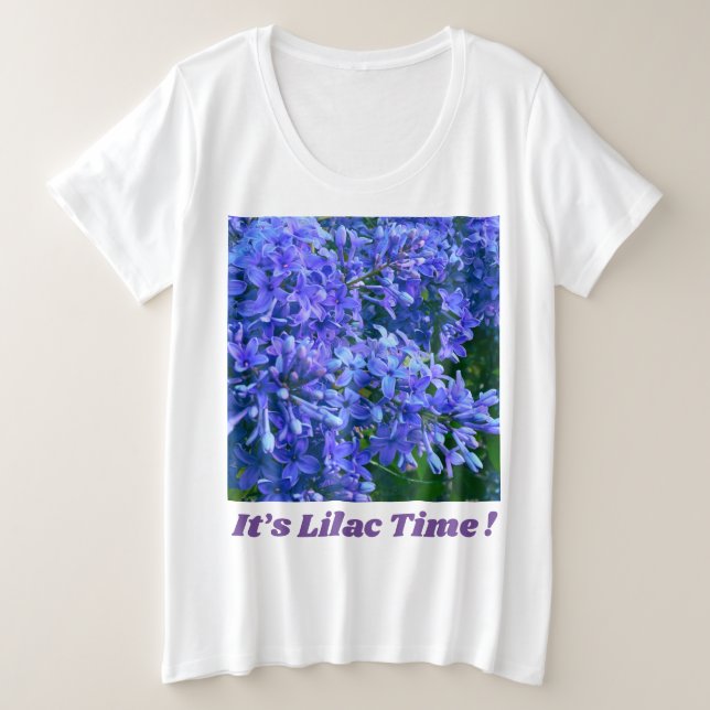 Festival de Lilac. foto romántica de lila azul (Anverso del diseño)