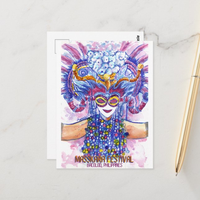 Festival de Masskara - Postales de DNM (Anverso/Reverso In Situ)