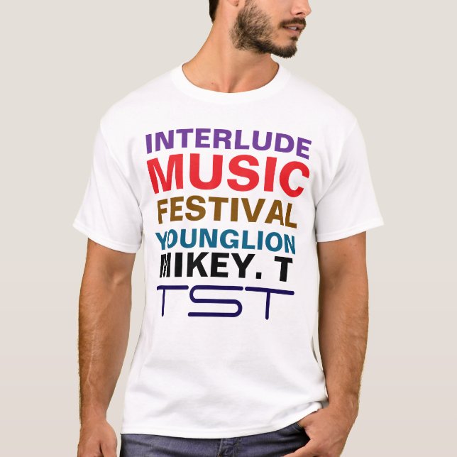 FESTIVAL DE MÚSICA INTERUDE. Camiseta básica de YL (Anverso)