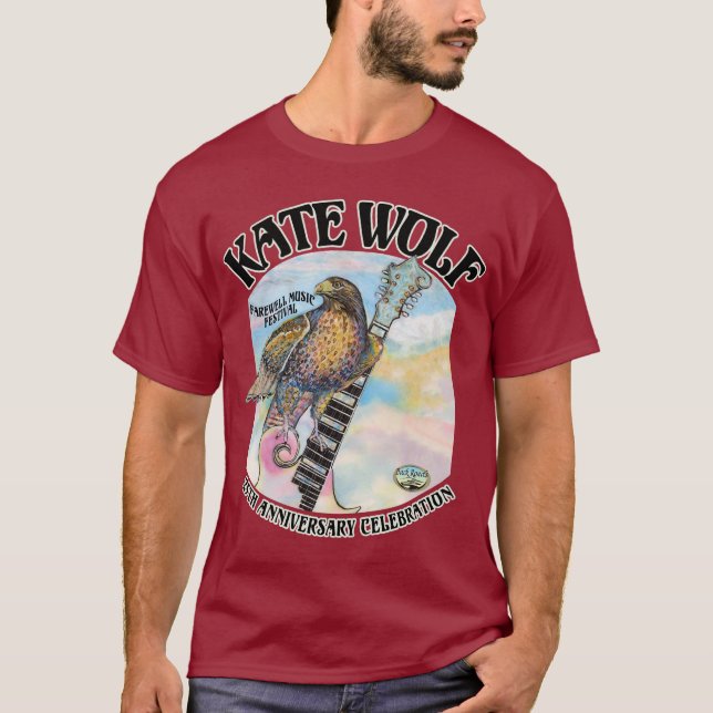 Festival de música Kate Wolf 2022 - Camiseta mascu (Anverso)