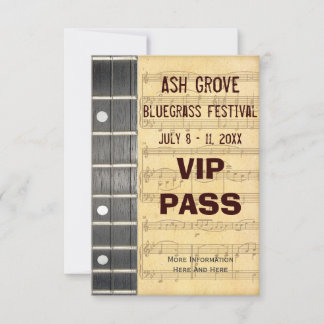 Festival de Música Pass Banjo Bluegrass Theme (S)