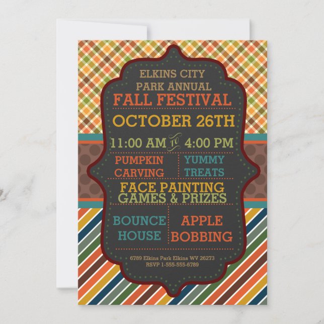 Festival de Otoño - Fiesta de Otoño - Invitación (Anverso)