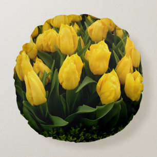 Festival del tulipán - Cojín decorativo redondo 27