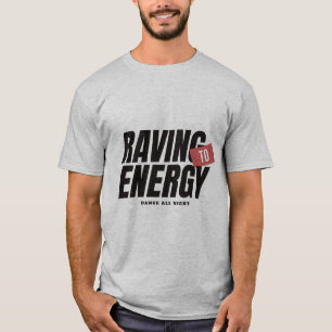 Festival EDM de la camiseta de energía para hombre