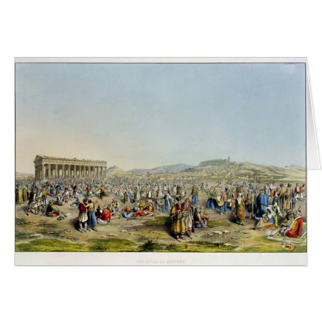 Festival en Atenas, pub. por J. Rodwell, 1830 (Anverso (Horizontal))