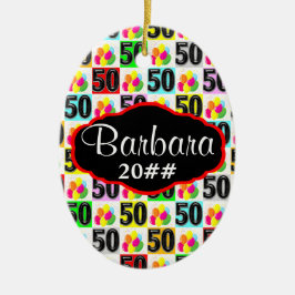 FESTIVE 50.º ORNAMENTO PERSONALIZADO Y DE FECHA