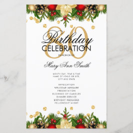 Festividad 80º Programa de Fiesta de Cumpleaños Or