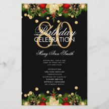 Festividad 80º Programa de Fiesta de Cumpleaños Or