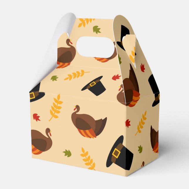 Festividad de Acción de Gracias Caja de fiesta de  (Front Side)