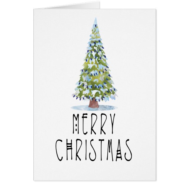 Festividad de árbol de Navidad personalizada conte (Frente)