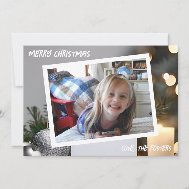 Festividad de árbol de Navidad plateado y dorado (Anverso)