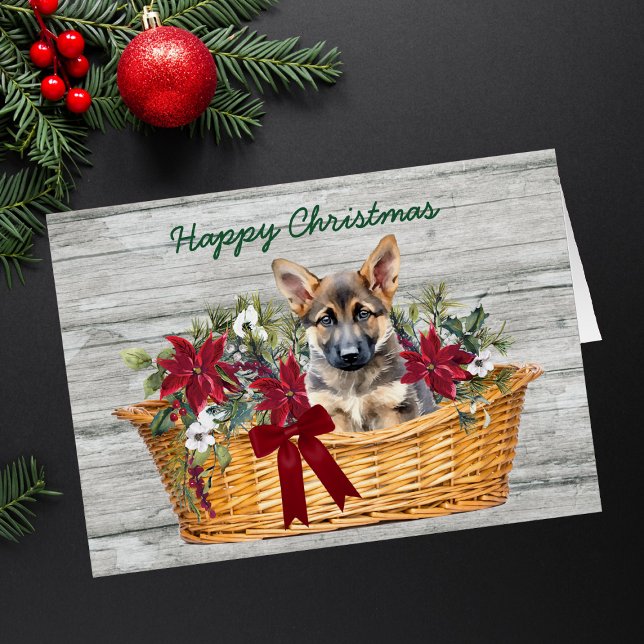 Festividad de cesta de cachorros de pastor alemán (Subido por el creador)