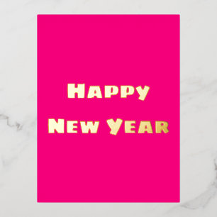 Festividad de Crimson: postal de Año Nuevo feliz