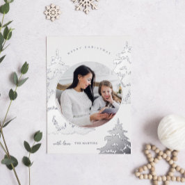 Festividad de dos fotos en el árbol de Navidad