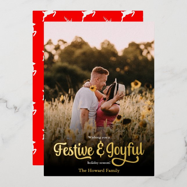 Festividad de escritura moderna y alegre punto de  (Anverso/Reverso)