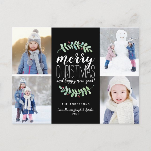 Festividad de ferry Garland 4 tarjeta postal de Co (Anverso)