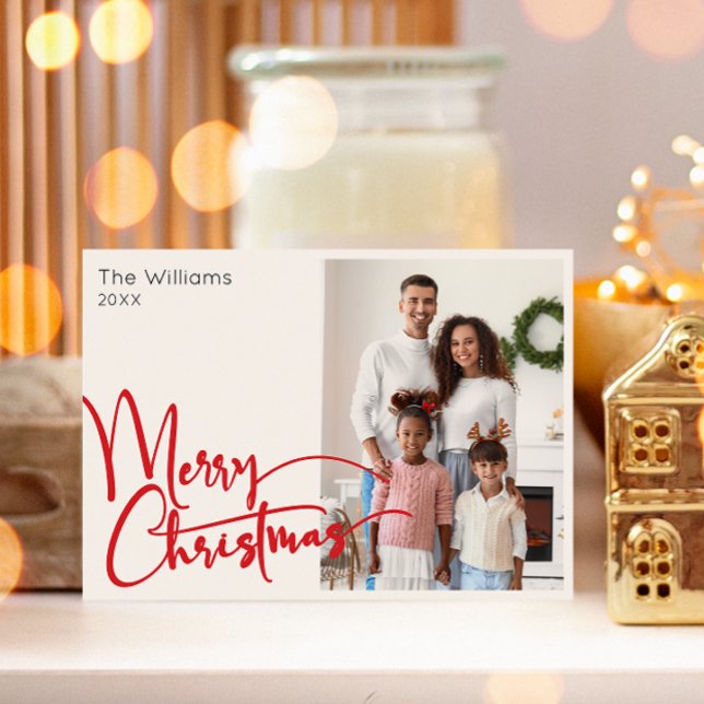 Festividad de Guión Rojo Feliz Navidad Una Foto (Subido por el creador)