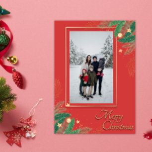Festividad de la Festividad Roja Feliz Navidad