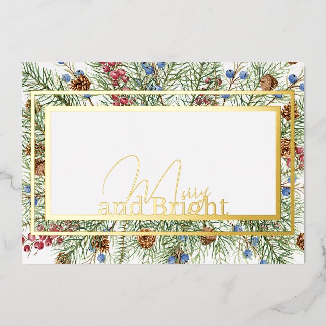 Festividad de la foto de Merry and Bright (Anverso)