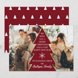 Festividad de la tarjeta de vacaciones de la famil