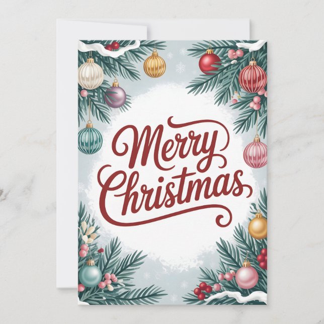 Festividad de la tarjeta navideña (Anverso)