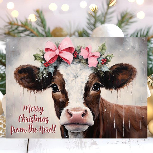 Festividad de la vaca Feliz Navidad de la manada (Subido por el creador)