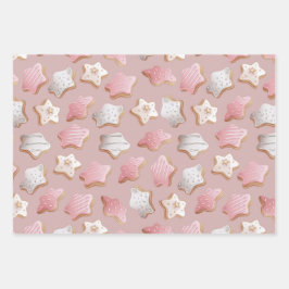 Festividad de latte con papel envuelto de galletas