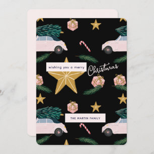 Festividad de los coches de los árboles de navidad