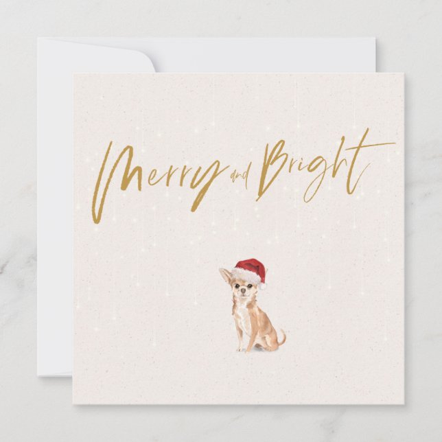 Festividad de navidades en Chihuahua Perro Feliz d (Anverso)