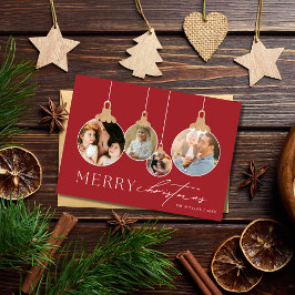 Festividad de ornamento de Collage de fotos famili