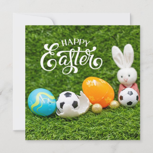 Festividad de Pascua con baile de fútbol Conejo de (Anverso)