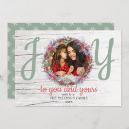 Festividad de saludos joy foto Navidades tarjeta d