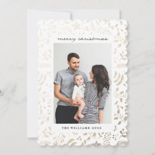 Festividad de Sparkling Florals   Tarjeta fotográf
