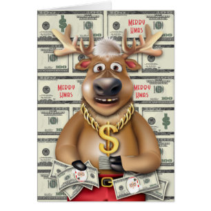 Festividad del dinero de los renos Cash Santa Buck