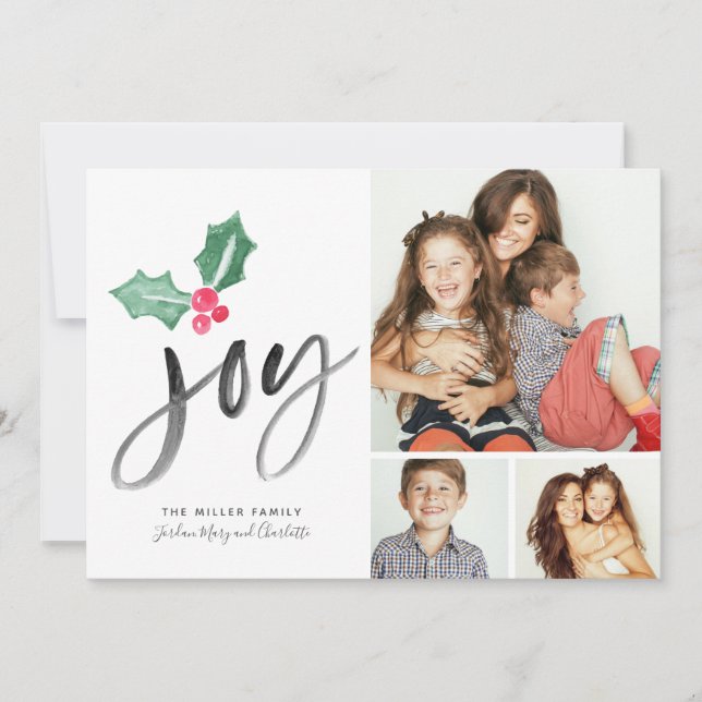 Festividad del guión de broche de alegría | Tarjet (Anverso)