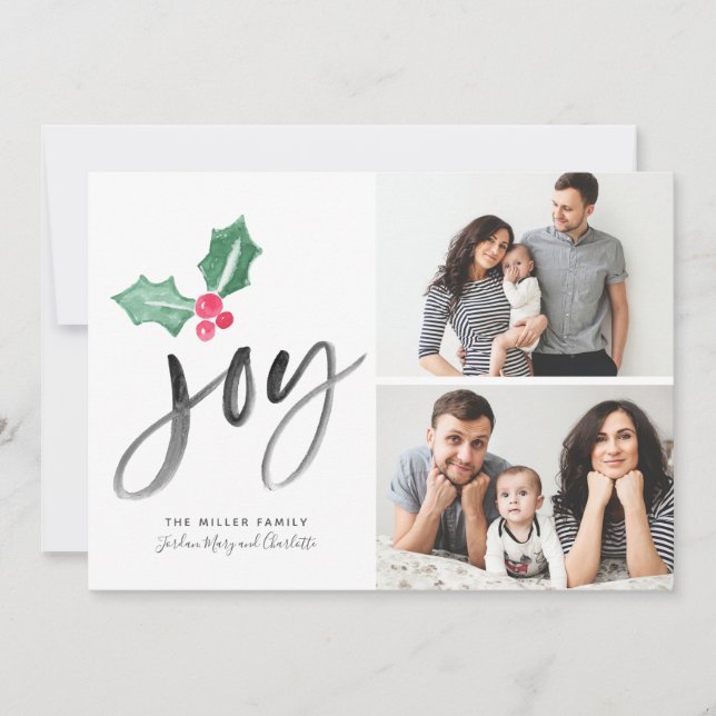 Festividad del guión de broche de alegría | Tarjet (Anverso)