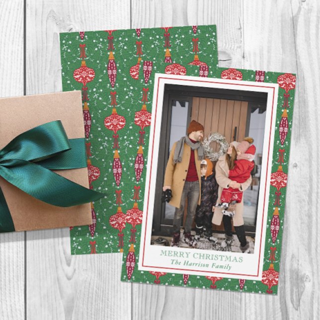 Festividad del patrón de adornos de Navidad (Subido por el creador)