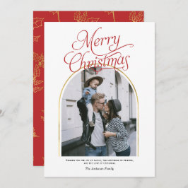 Festividad del saludo de navidad en arco moderno