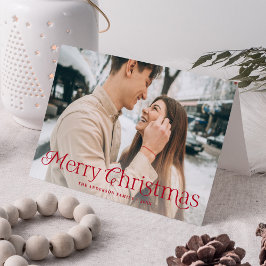 Festividad Elegancia Rojo Feliz Navidad