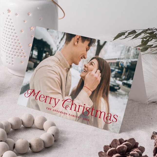 Festividad Elegancia Rojo Feliz Navidad (Subido por el creador)