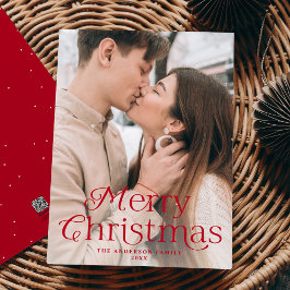 Festividad Elegancia Rojo Feliz Navidad