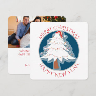 Festividad en el árbol de Navidad blanco