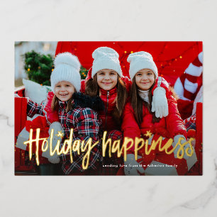 Festividad felicidad simple tarjeta de Relieve met