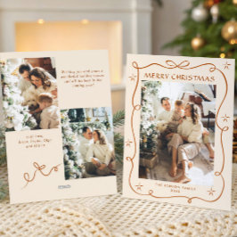 Festividad Feliz Navidad Boho Bow Ribbon 3 Foto