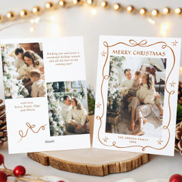 Festividad Feliz Navidad Boho Bow Ribbon 3 Foto