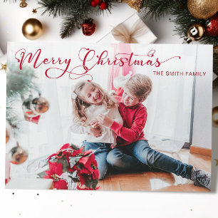 Festividad Feliz Navidad Caligrafía Fotografía