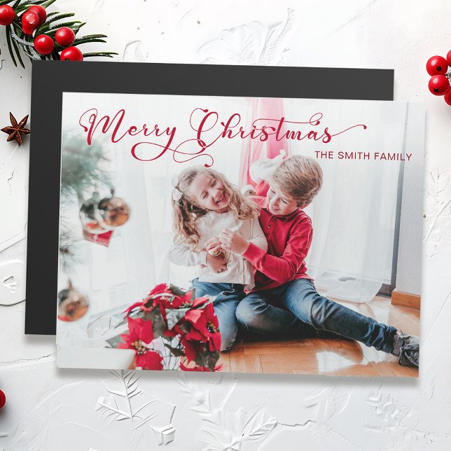 Festividad Feliz Navidad Caligrafía Fotografía (Subido por el creador)