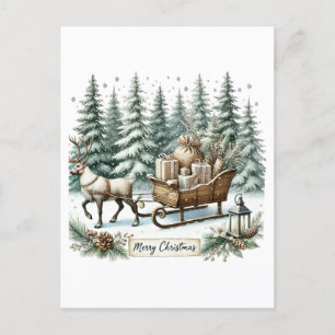 Festividad Feliz Navidad País de trineo de reno